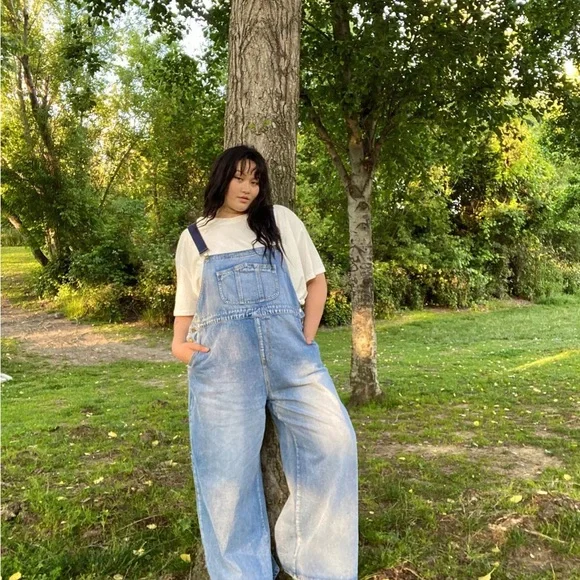 Women's Blue Denim Overalls - Picture 6 of 6